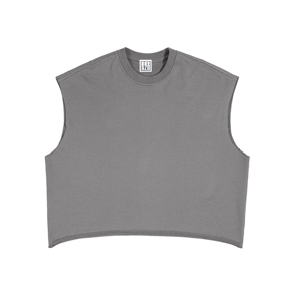 Skull boxy tank top